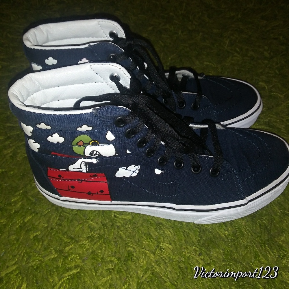 VANS Peanut men's hi8 Navy canvas Sz 6 Women's 7.5